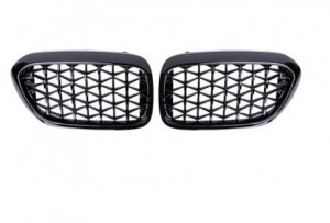 Grile centrale compatibile cu BMW seria 5 G30 G31 (2017-2020) negru lucios