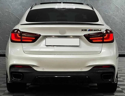 Eleron portbagaj compatibil cu BMW X6 F16(2014-2019) negru lucios