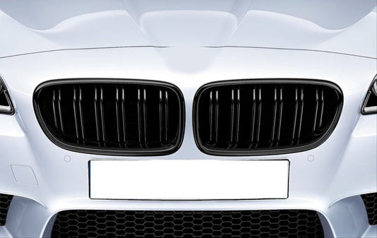 Grile centrale duble M5 style compatibile cu Bmw seria 5 F10 F11(2012-2016) negru lucios