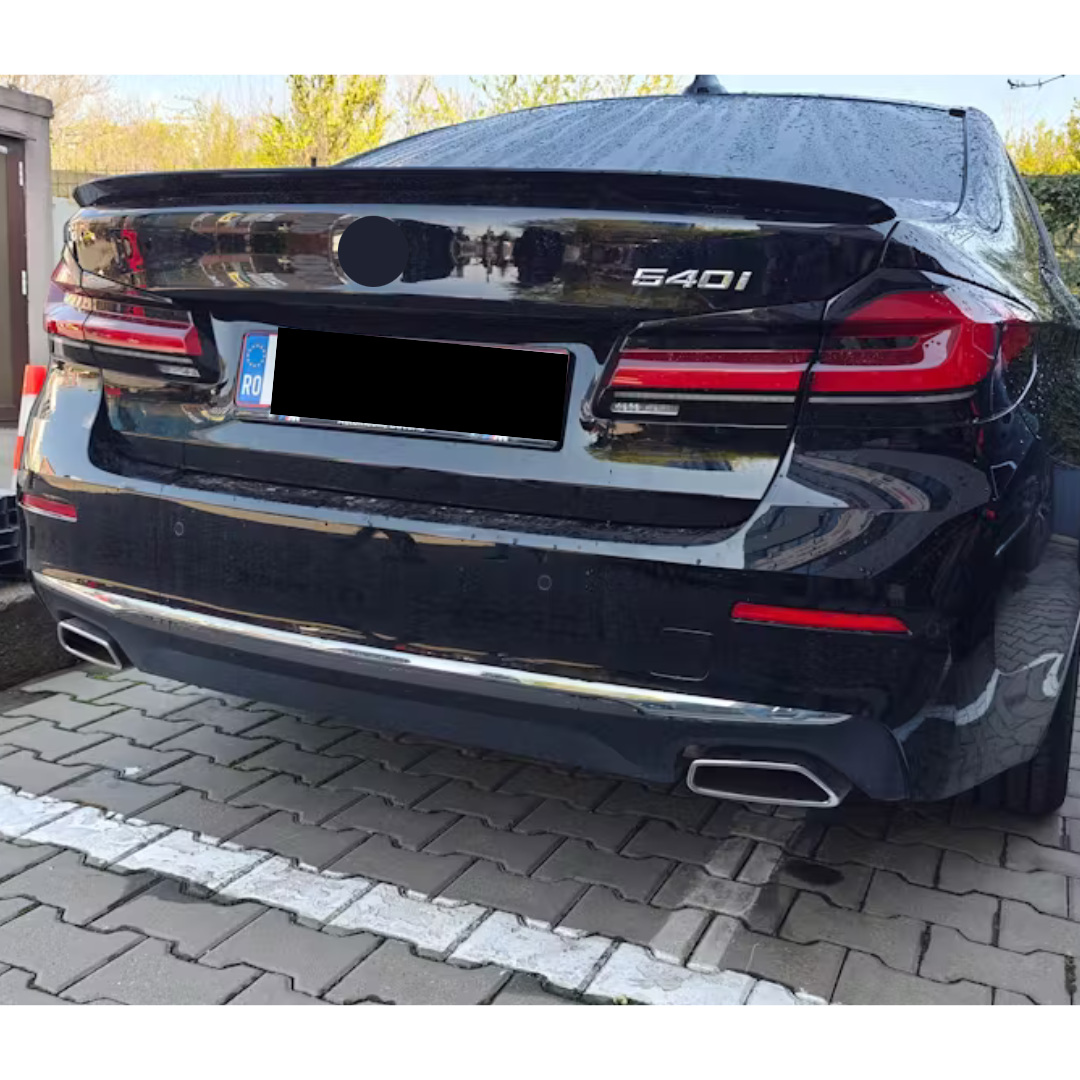 Eleron portbagaj compatibil cu BMW seria 5 G30 sedan 2017-up negru lucios