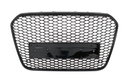 Grila centrala tip RS6 compatibila cu Audi A6 C7 NFL (2012-2015) negru lucios