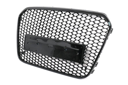 Grila centrala tip RS6 compatibila cu Audi A6 C7 NFL (2012-2015) negru lucios