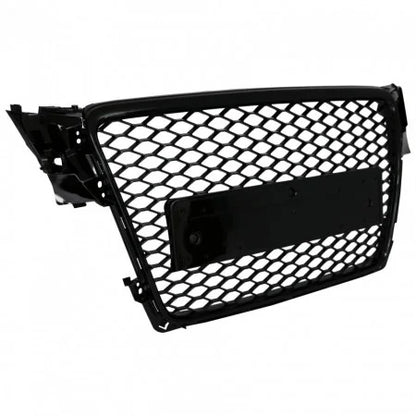 Grila centrala tip RS4 compatibila cu Audi A4 B8(2008-2012) negru lucios