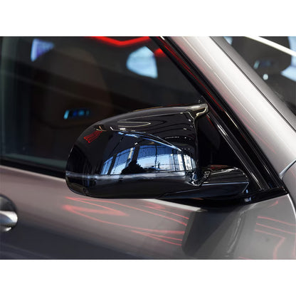 Capace oglinzi Batman Style compatibile cu BMW X3/X4 F25/F26 Negru lucios