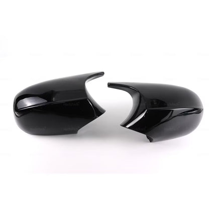 Capace oglinda Batman Style compatibil cu BMW seria 3 E90 E91(2009-2012) Facelift negru lucios cu CLIPSURI