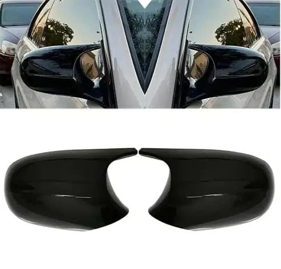 Capace oglinda Batman Style compatibil cu BMW seria 3 E90 E91(2009-2012) Facelift negru lucios cu CLIPSURI