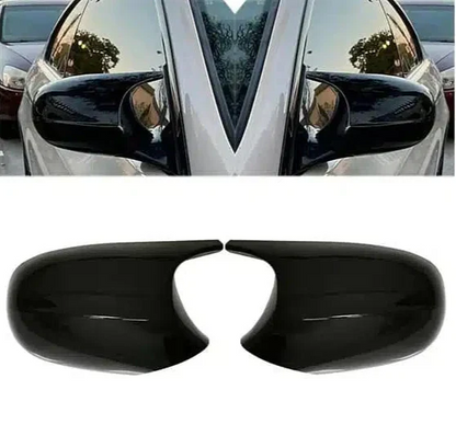 Capace oglinzi Batman style cu CLIPSURI compatibile cu BMW seria 3 E92 E93(2009-2013) Facelift negru lucios