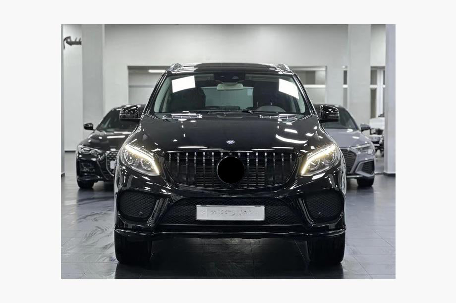 Grila Centrala compatibil cu MERCEDES Benz GLE Coupe C292 ML W166(2015-2018) GT-R Look Design Negru Lucios