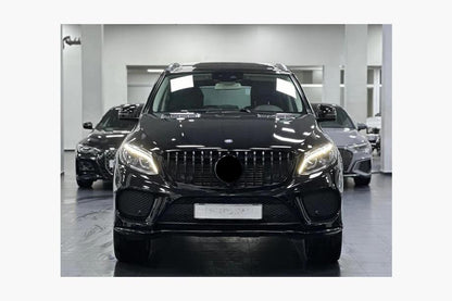 Grila Centrala compatibil cu MERCEDES Benz GLE Coupe C292 ML W166(2015-2018) GT-R Look Design Negru Lucios
