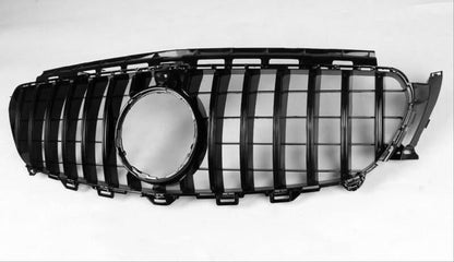 Grila Centrala GT-R Panamericana Design compatibil cu MERCEDES Benz E-Class W213 S213 C238 2016-2019 Negru lucios
