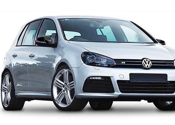 Capace oglinda Batman Style compatibile cu VW Golf 6 negru lucios