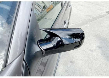 Capace oglinda Batman Style compatibile cu Renault Megane 2 2002-2009 Negru lucios