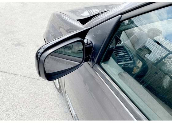 Capace oglinda Batman Style compatibile cu Renault Megane 2 2002-2009 Negru lucios