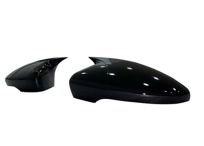 Capace oglinzi Batman Style compatibile cu VW Scirocco 2008-2017 Negru lucios