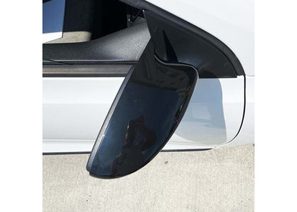 Capace oglinzi Batman Style compatibile cu VW Scirocco 2008-2017 Negru lucios