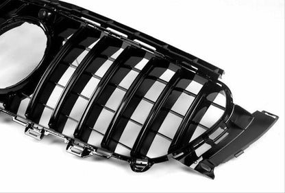 Grila Centrala GT-R Panamericana Design compatibil cu MERCEDES Benz E-Class W213 S213 C238 2016-2019 Negru lucios