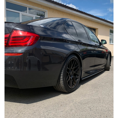 Pachet Lip prelungire bara fata si praguri laterale BMW seria 5 F10(2010-2017) negru luciosa