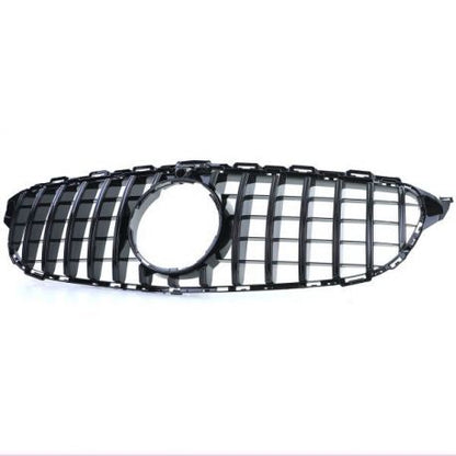 Grila Centrala compatibil cu Mercedes C-Class W205 S205 C205 S205 2014-2018 GT-R Panamericana Design Negru Lucios