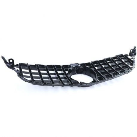 Grila Centrala compatibil cu Mercedes C-Class W205 S205 C205 S205 2014-2018 GT-R Panamericana Design Negru Lucios
