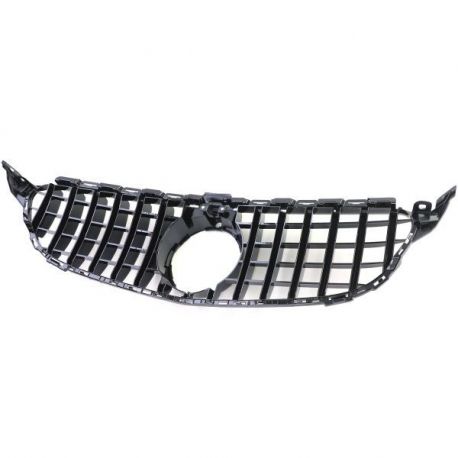 Grila Centrala compatibil cu Mercedes C-Class W205 S205 C205 S205 2014-2018 GT-R Panamericana Design Negru Lucios