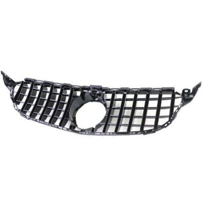 Grila Centrala compatibil cu Mercedes C-Class W205 S205 C205 S205 2014-2018 GT-R Panamericana Design Negru Lucios