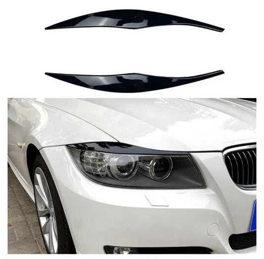 Pleoape far set 2 bucăți compatibil cu BMW e90 fl(2009-2012) negru lucios